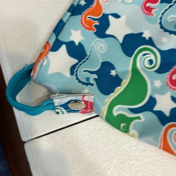 Seahorse Print Travel Garment Bag Blue NWT - Picture 6 of 9